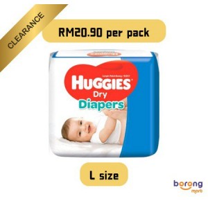 Huggies Dry Diapers L 