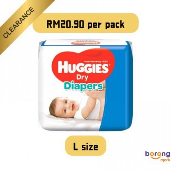 Huggies Dry Diapers L 